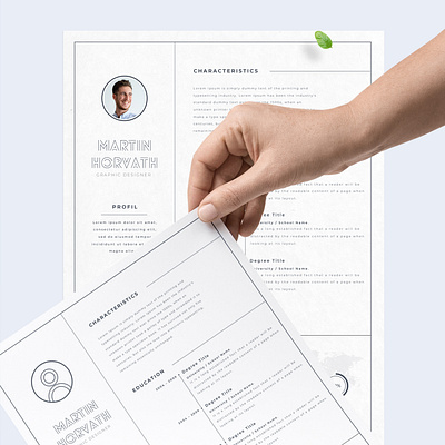 Free resume design design graphic design resume typography