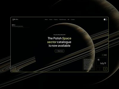POLSA | Space Agency angency branding company concept corporate dark design desire agency home mobile app planets property website space space travel travel agency ui ux uxui website