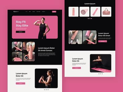 Fitness Gadgets & Accessories Landing Page fitness fitness accesories fitness gadgets fitness ui