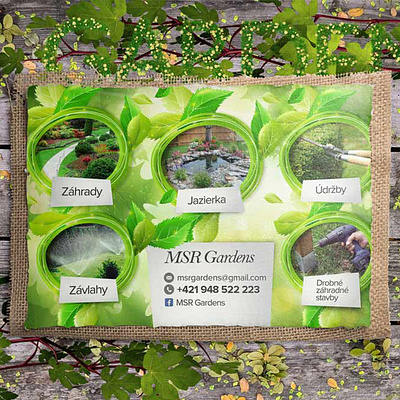 MSR Gardens poster branding design graphic design il illustration vector