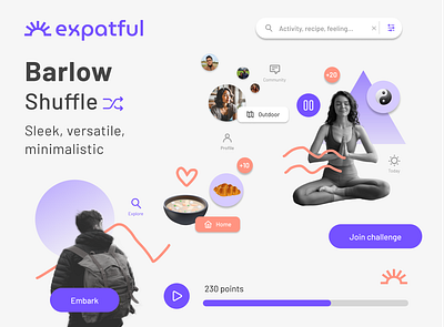 Expatful Style activities app banner brand branding button design thinking expats icon logo mobile mobile app motion outdoor style tile ui ux ui uxui visual identity web
