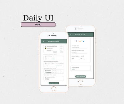 Daily UI 002 app checkout dailyui design ui ux