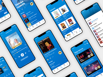 Šlágr.tv — Music streaming application appdesign musicapp musicapplication tvapp ui uiapp uiux