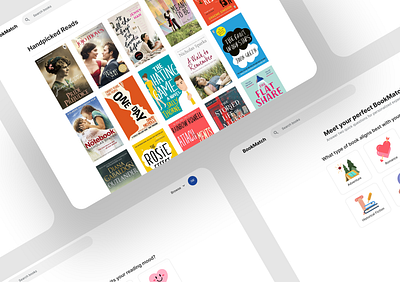 Book matching web app animation appdesign ui uichallenge uidesign uxdesign