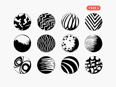 Abstract Sphere Vector Illustrations composition