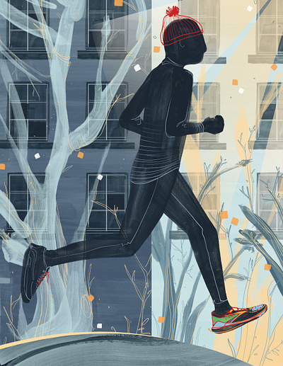Mary Haasdyk Vooys for Canadian Running magazine conceptual illustration editorial illustration illustration illustration digital illustrationart illustrationartist illustrationzone illustrator mary haasdyk vooys runner running magazine sport sport illustration sports sports illustrator