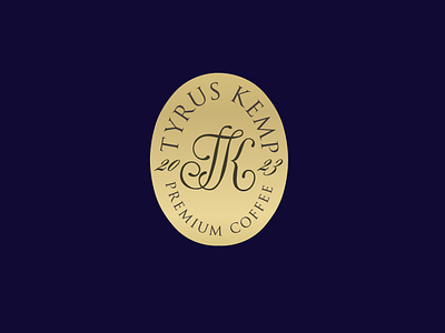 Logo for a Tyrus Kemp Coffee. branding design graphic design logo logotype vector