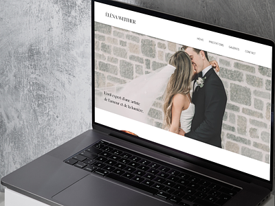 Site photographe de mariage/ wedding photographer's website concepteur web dailyui design designer web graphiste site web ui ux