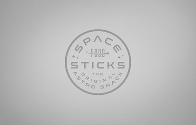 Space Food Sticks Logo Concept astronauts logo logo lockup logo seal nasa space food space food sticks space logo