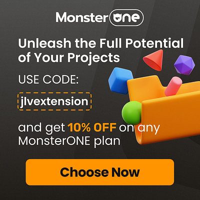 Unleash your creative power with MonsterONE Membership! graphic design jlvextension joomla 5 monsterone motion graphics