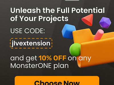 Unleash your creative power with MonsterONE Membership! graphic design jlvextension joomla 5 monsterone motion graphics