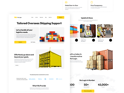 Logistics Landing Page Design. cargo design cargo home page cargo landing page cargo uiux cargo web design cargo web page logistics design logistics home page logistics ui design logistics uiux logistics web design logistics web page logistics landing page shipping design shipping home page shipping landing page shipping ui shipping uiux shipping web design shipping web page