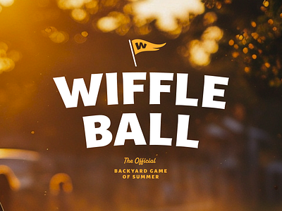 Wiffle Ball branding design identity logo