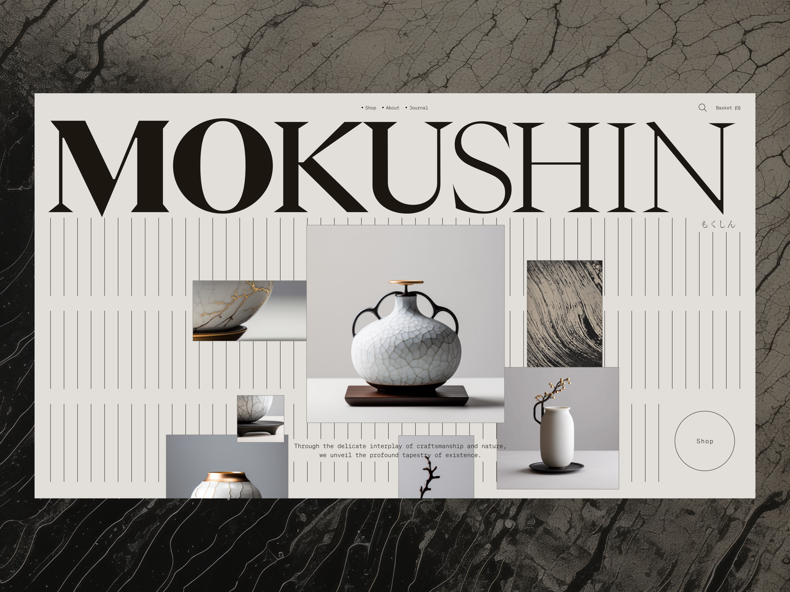 Mokushin – Web intro animation animation branding e commerce elegant intro landing loading motion graphics transition ui web