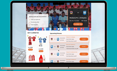 Online Sports Ticketing Platform (Shabana F.C) branding sports ui ui design ux ux design visual design