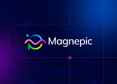 Magnepic -Brand Identity brand identity branding creative logo logomaker m lettermark metaverse p lettermark tech logo technology vr vr logo