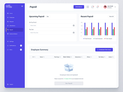 Payroll Setting (SaaS product) clean ui dashboard hrm human resource management payroll payroll setting product design saas web app