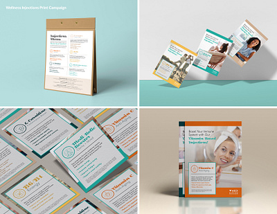 Wellness Injections Print Campaign branding graphic design print design