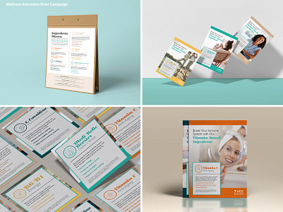 Wellness Injections Print Campaign branding graphic design print design