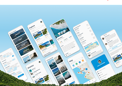 Beach Seeker beach app graphic designer mobile app ui ui design uiux uiux designer user interface web design website