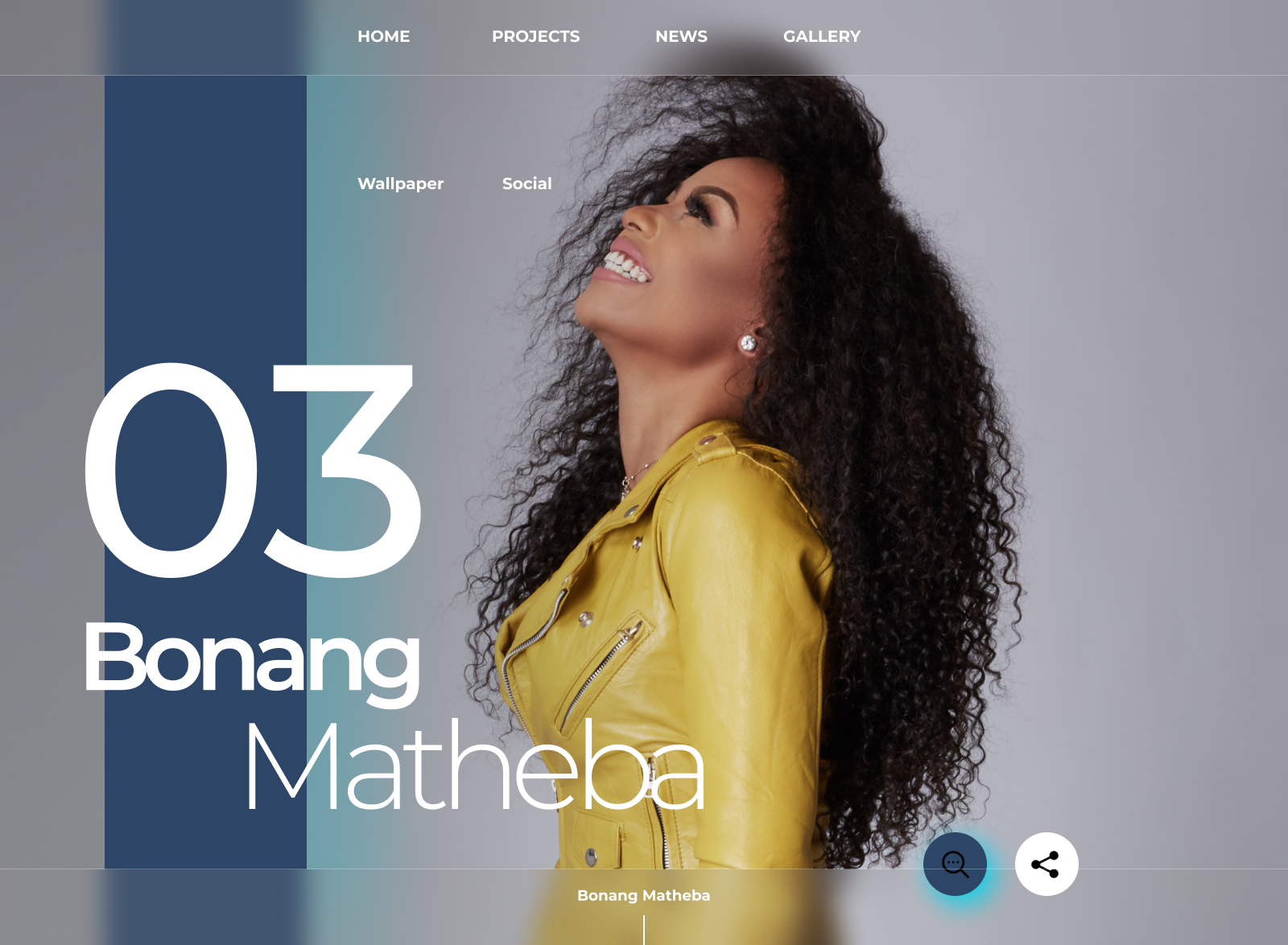 Bonang Matheba Hero Image Design By Bradley Lephoto On Dribbble