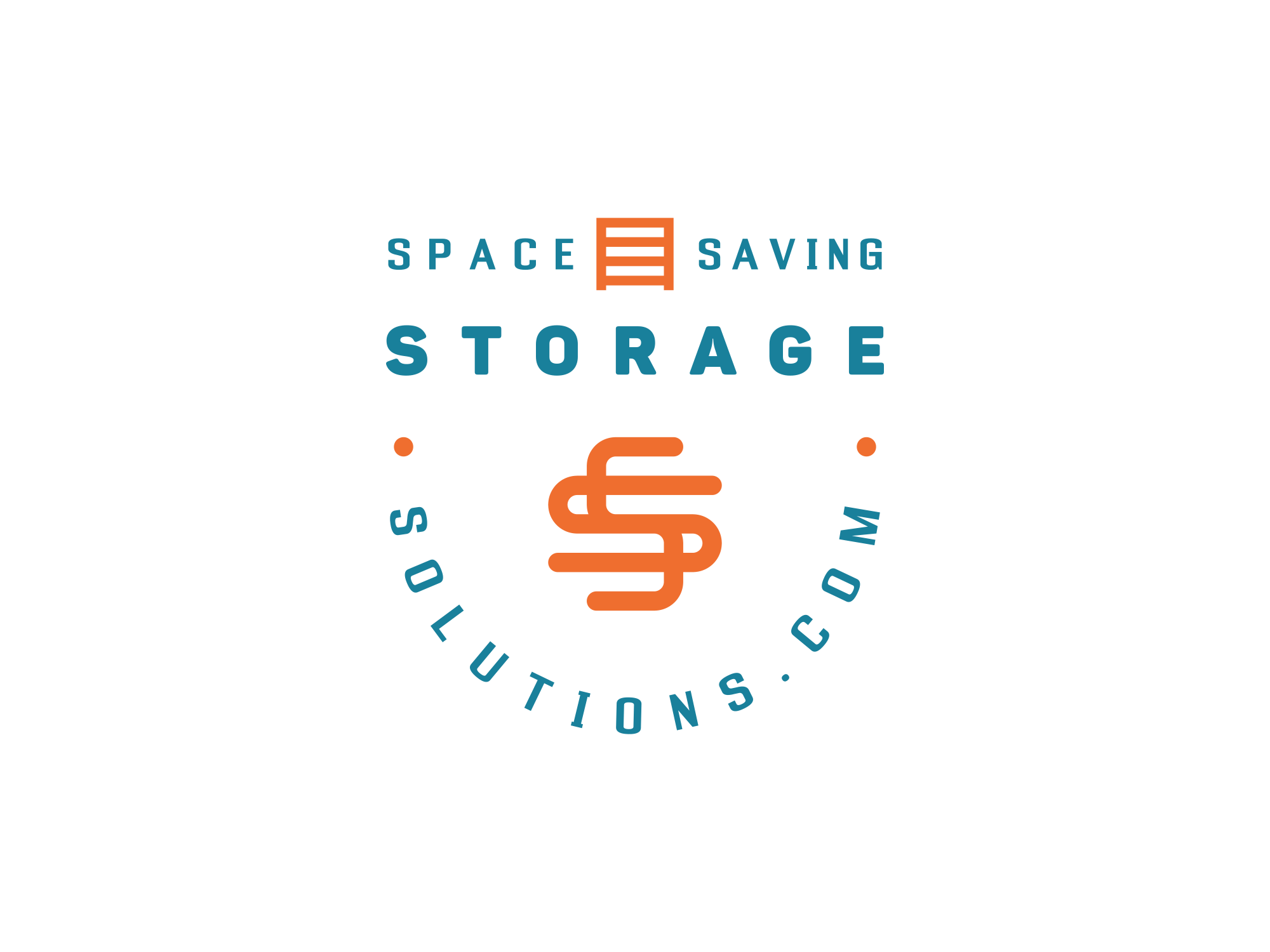Space Saving Storage Solutions badge branding design graphic graphic design identity illustration logo logotype minimal simple typography