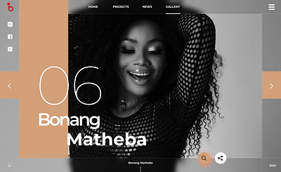 Bonang Matheba Hero Image Design branding design graphic design layout design product design ui web design