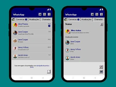 WhatsApp 95 app design interface mobile nostalgic nostálgico retrô ui ux whatsapp windows95