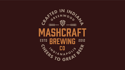 MashCraft Brewing TShirt Lockup brewery logo lockup tshirt type lockup