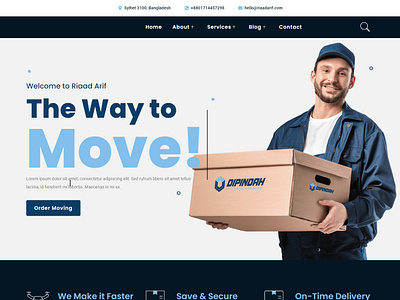 Moving Company WordPress Website branding business cargo moving cargo services cargo storage design elementor pro elementor website landingpage local movers moving company moving service riaad arif services ui web design website design wordpress wordpress landing wordpress website