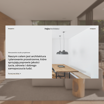 HejkeArchitekci architect digital design figma interior design redesign responsive design ui ui design urbanist visual design web page webdesign website