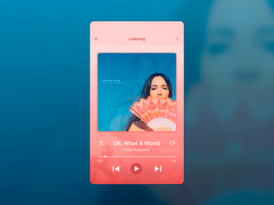 Music Player UI Design app design music player ui
