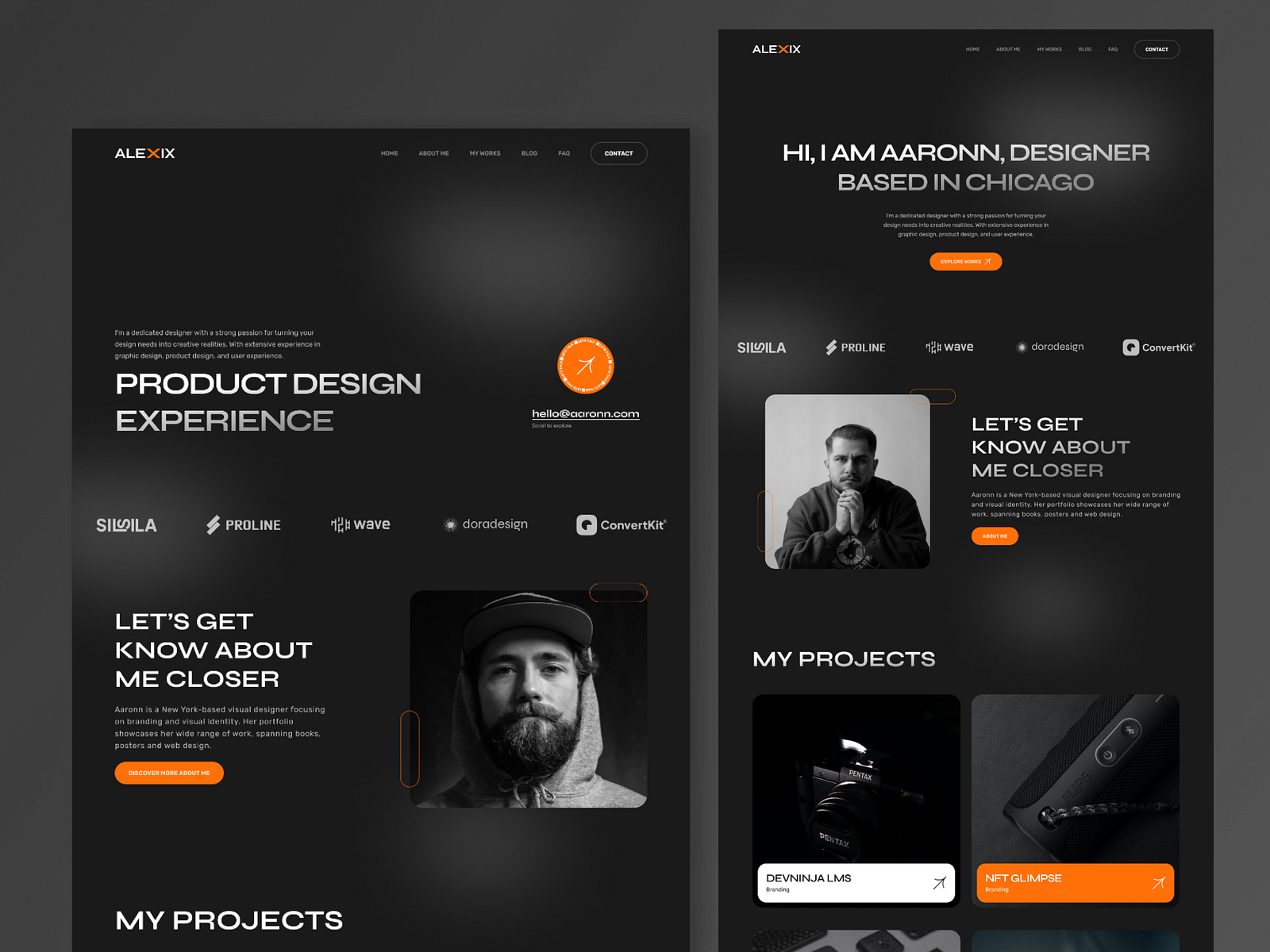 Portfolio Multipage Ui Kit by ideapeel on Dribbble