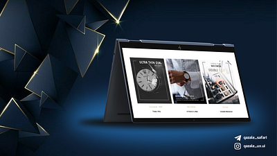 Clock sales site (mockup) graphic design mockup ui ux uxui design web design طراحی سایت