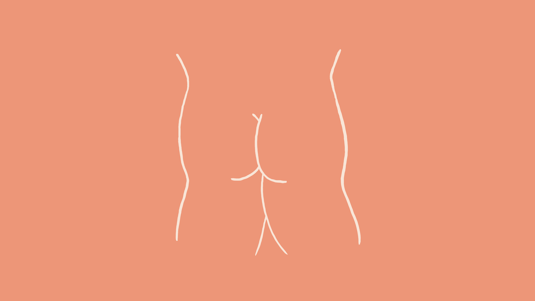 Man Cheeks Illustration butt buttcheeks cheeks illustration line drawing line illustration naked man