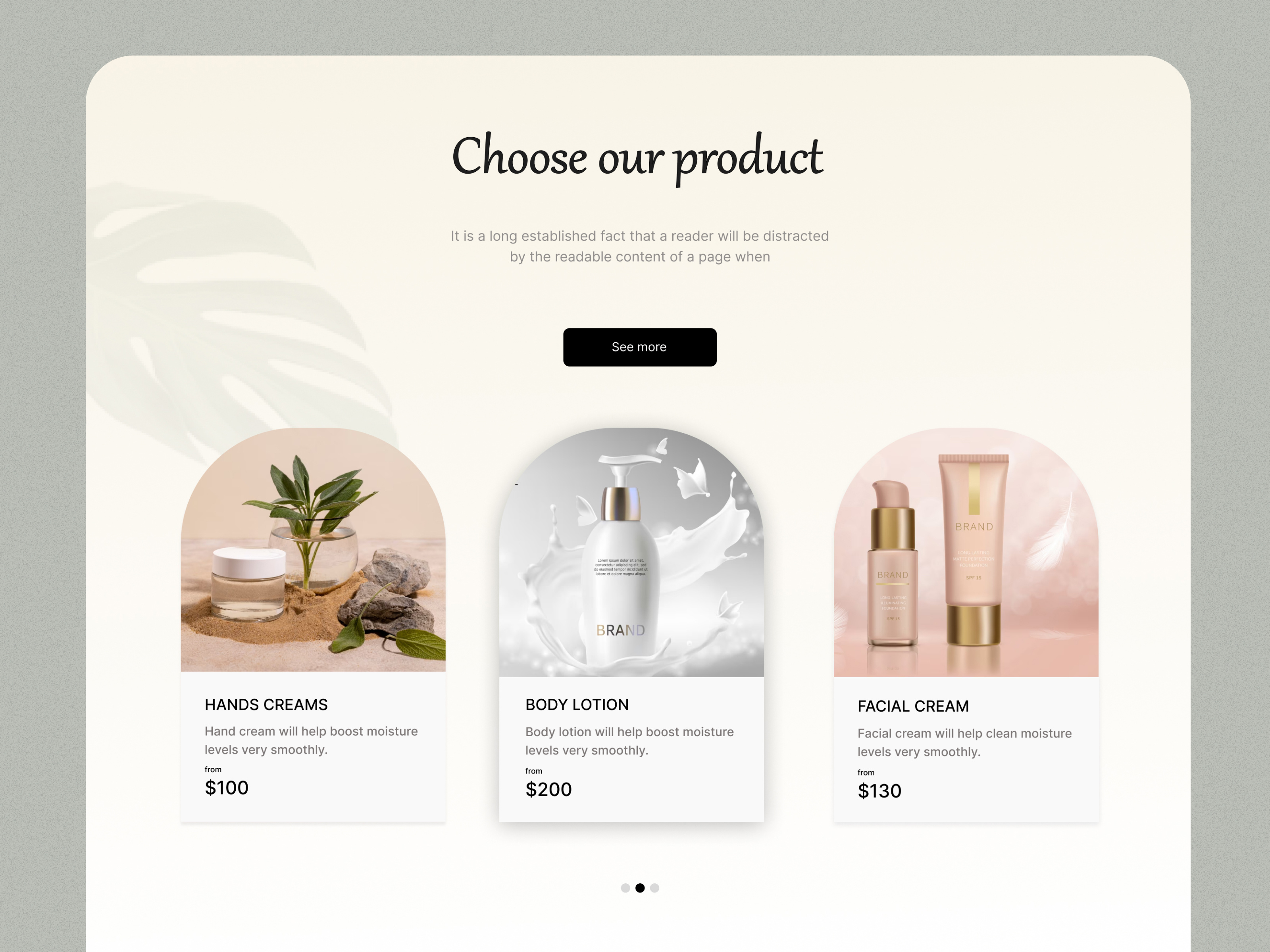 Oliviya - Skin Care Product Landing Page by Zahra on Dribbble