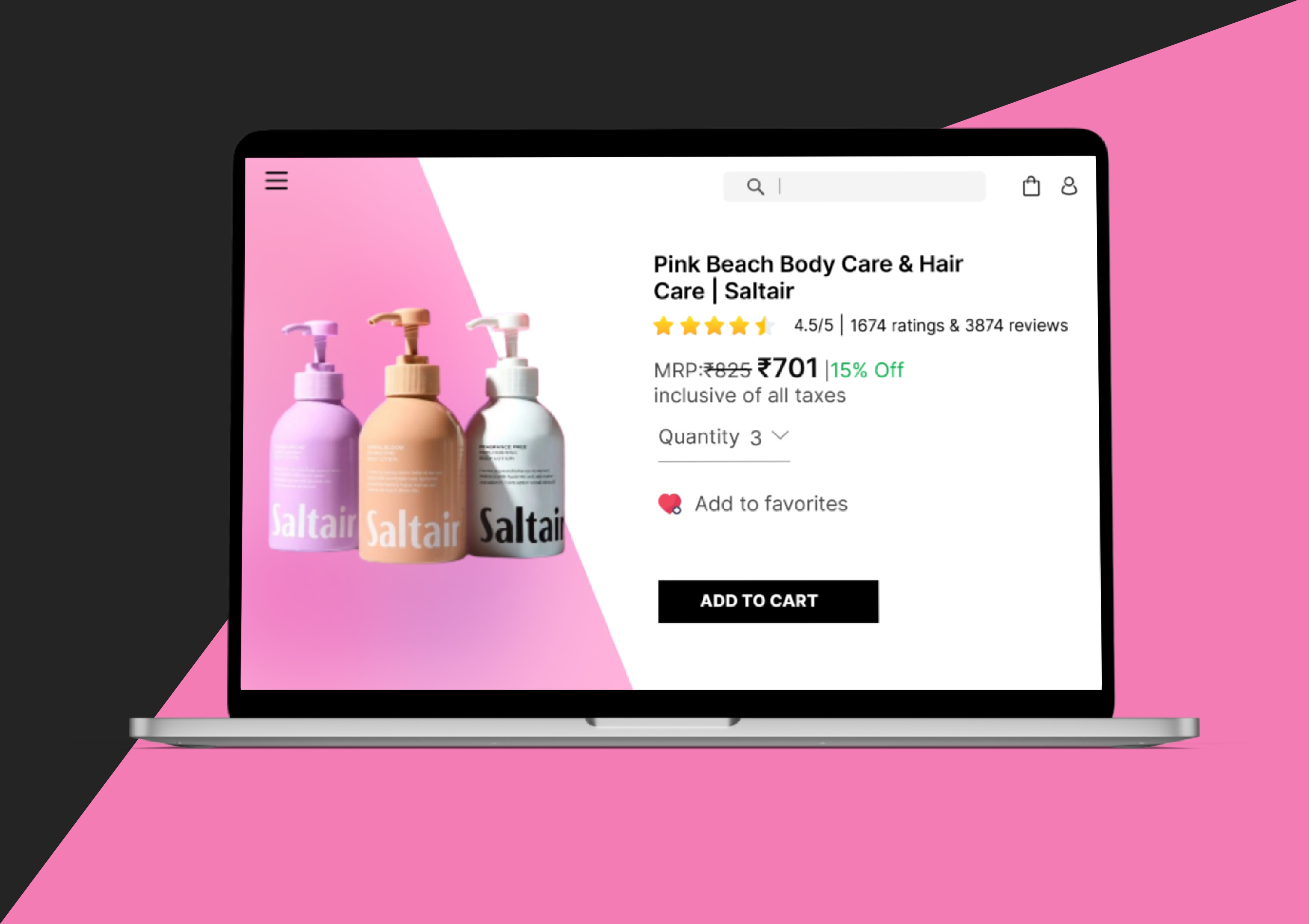 single product landing page 12 dailyui saltair single product langing page ui
