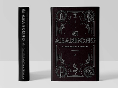 El Abandono book cover design engraving graphic design illustration monoline packaging print scratchboard tarot typography