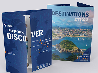 UVA Travel Destinations Catalog graphic design print