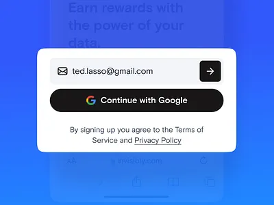 Login with email input app email email input email login input login ui ux