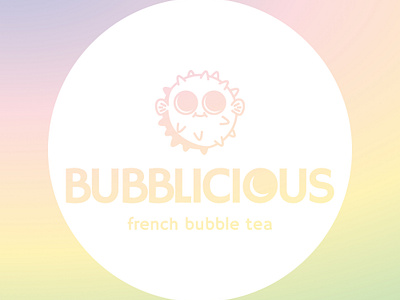 Logo - Bubblicious branding bubble bubble tea design french graphic design illustration logo tea typography vector