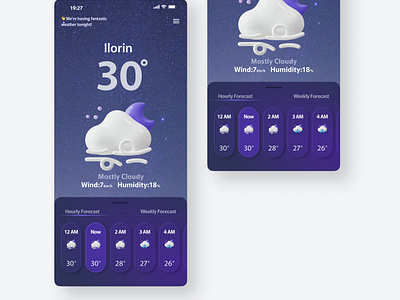 Weather App UI daily ui challenge dailyui design figma graphic design mobile app ui mobile interface ui uidesigner uiux ux weather app weather app interface weather app ui