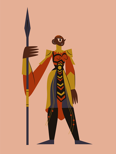 Okoye Character Illustration character character design character illustration color design illustration spot illustration