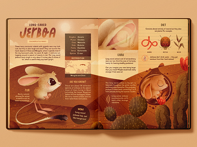 Long-Eared Jerboa artwork character character design childrens illustration desert design handmade illustration jerboa long eared jerboa