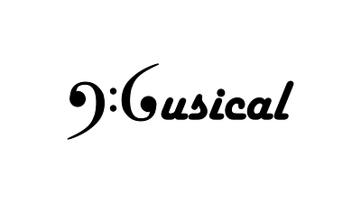 Musical graphic design logo