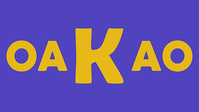 OAKAO graphic design logo