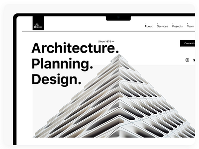 ARK House - Multi-page website - Architectural agency architecture branding design desktop graphic design home page logo ui ux web design