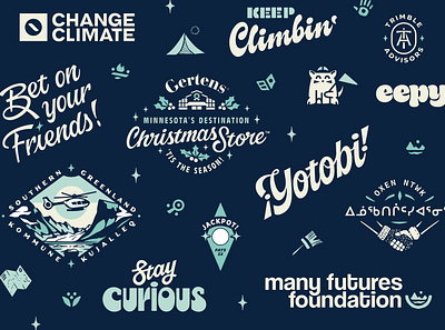 2023 Roundup badge branding custom type icon illustration lettering logo roundup script wordmark
