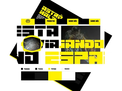 UI Concept Design - ASTRÔ NALTA astronaut branding galaxy graphic design interface design logo product design retrofuturism space ui user experience user interface ux web design