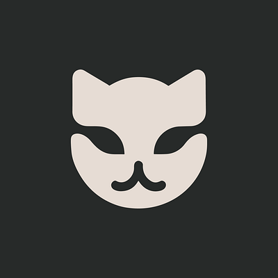 Purrfect - Cat face logo mark branding graphic design logo ui vector